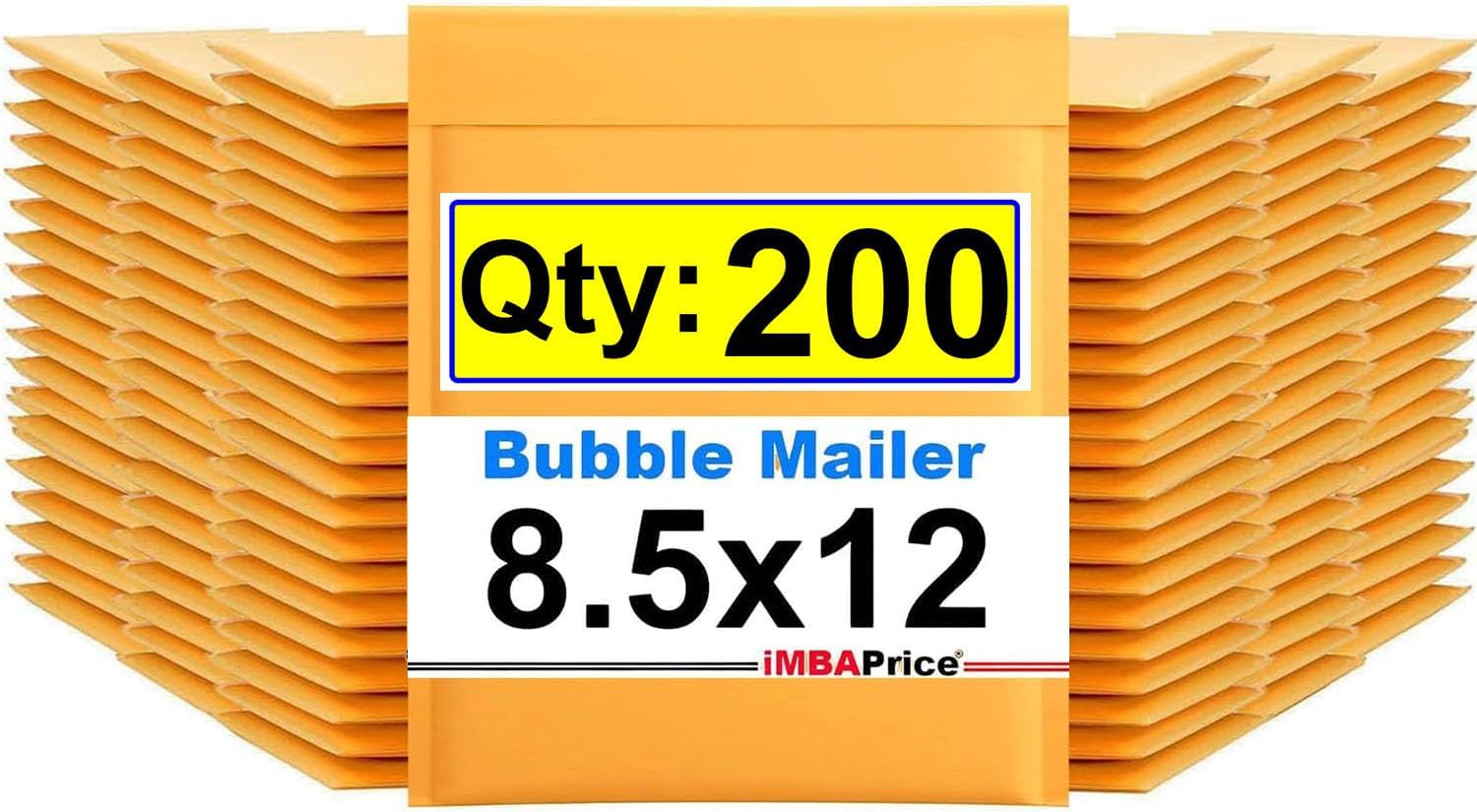 iMBAPrice Kraft Bubble Mailers 200-Pack for Safe Shipping