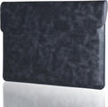 Leather Laptop Sleeve 13-14in Black - Slim Waterproof Cover