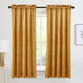 RYB HOME Super Luxury Velvet Curtains for Room Darkening Needs