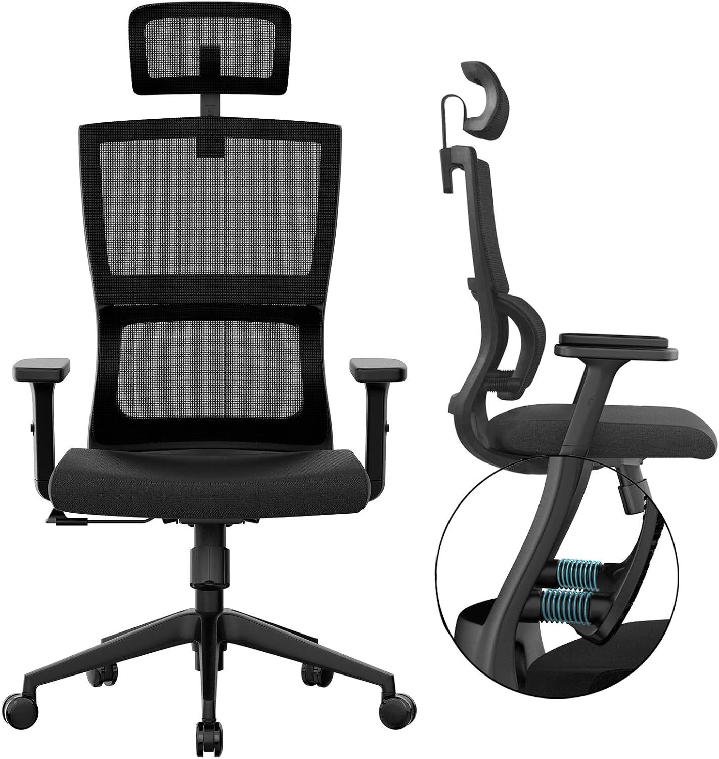 JOEAIS Ergonomic Office Chair with Enhanced Lumbar Support - Ultimate Comfort!
