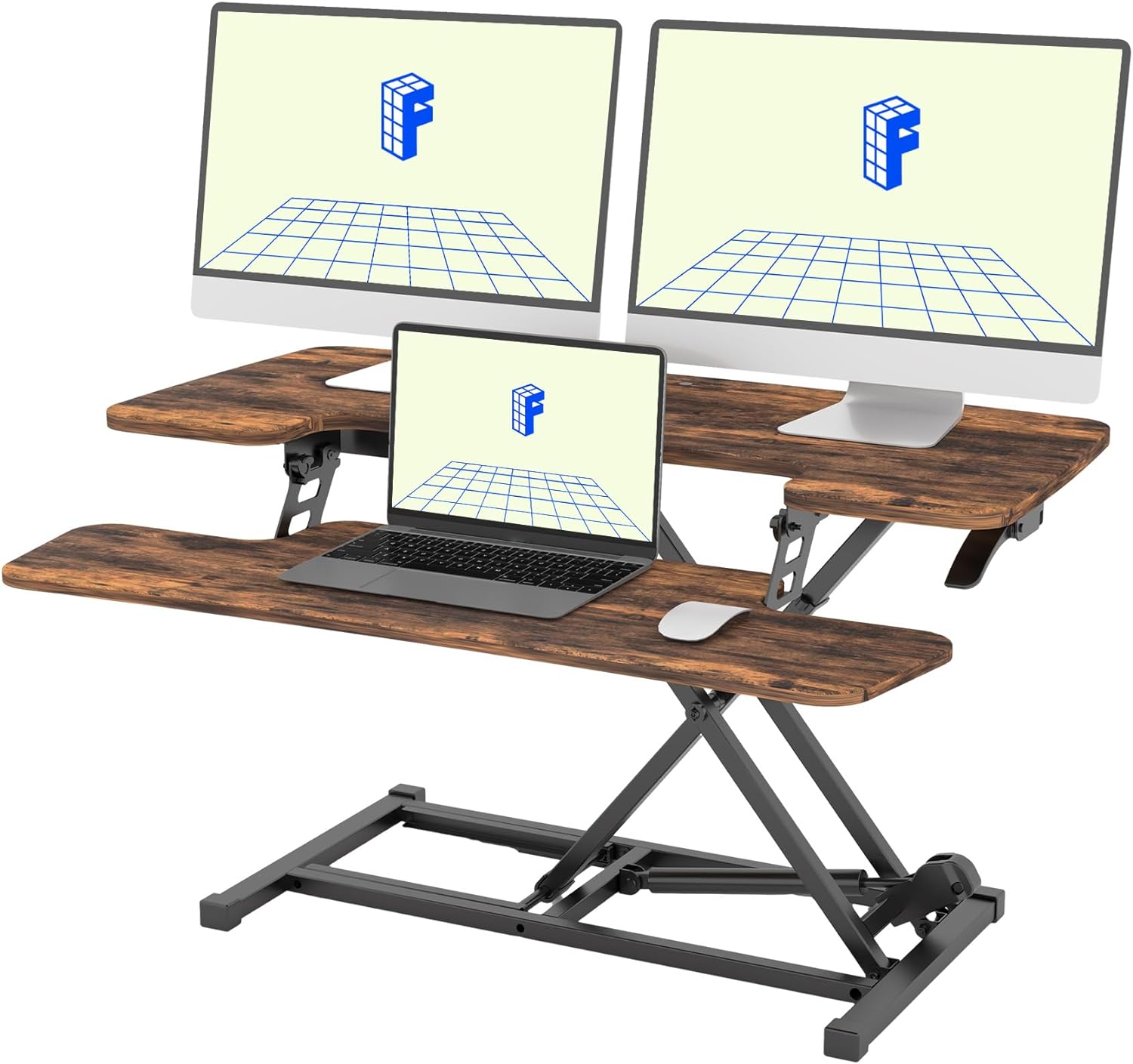 FLEXISPOT 35in Height Adjustable Standing Desk Converter for Home