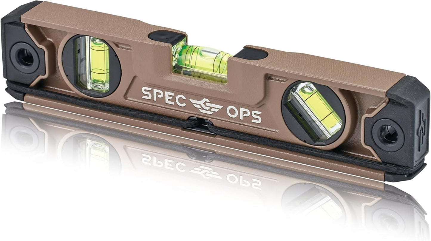 Spec Ops Tools 10in Magnetic Torpedo Level with Tourniquet System