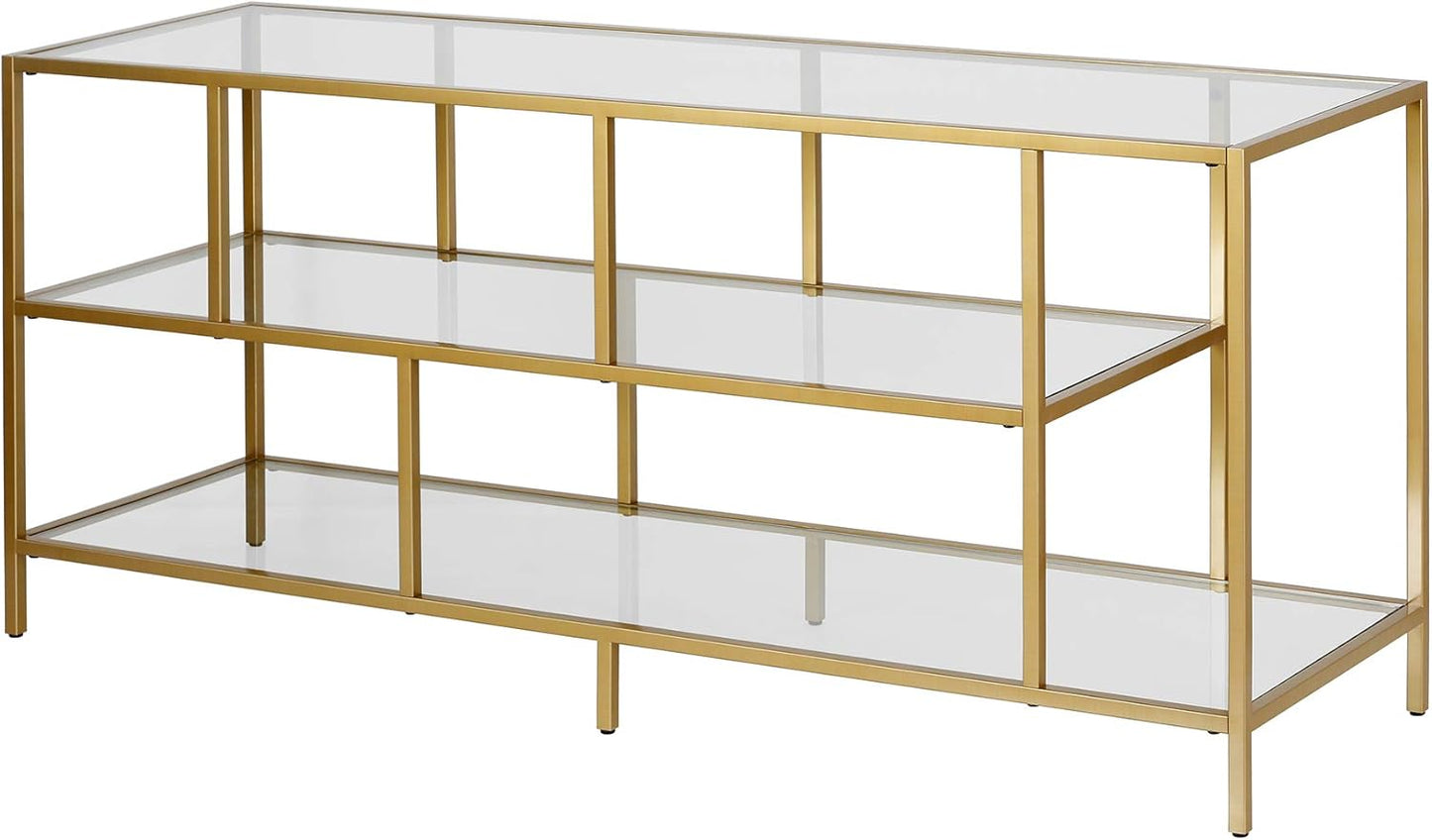 Modern Brass TV Stand for TVs up to 60