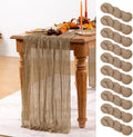 Nude Cheesecloth Table Runner 10 Pack 35in x 120in - Boho Fall Decor