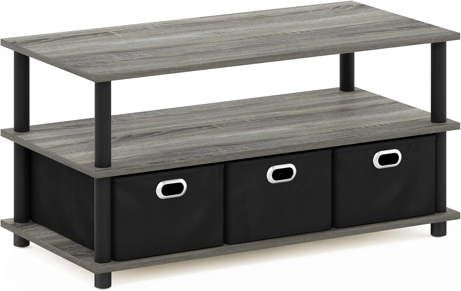 FURINNO Turn-N-Tube Coffee Table, Space-Saving Design