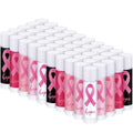 Breast Cancer Awareness Lip Balms Bulk 200 Pack - Moisturizing Favors