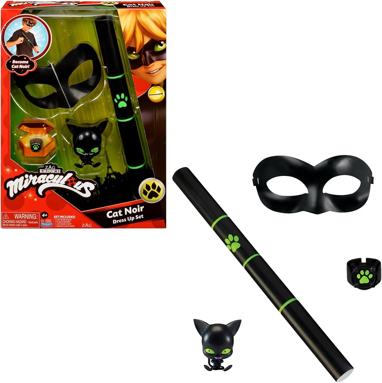 Miraculous Cat Noir Role Play Set for Kids - Dress Up Fun