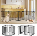 Freestanding Dog Gates with Door Walk Through - Extra Wide 150in Gate