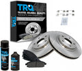 TRQ Front Brake Pad & Rotor Kit Ceramic Compatible with 2004-2009