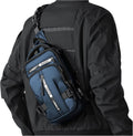Blue Sling Crossbody Backpack for Men - Anti Theft Tactical Bag