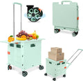 FELICON SELORSS Folding Utility Cart Rolling Crate Tote - Smooth 360