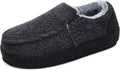 ONCAI Mens Corduroy Moccasin Slippers - Warm Indoor Outdoor Comfort