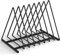 Triangle Desk File Organizer 7-Slot Metal Magazine Holder - Stable