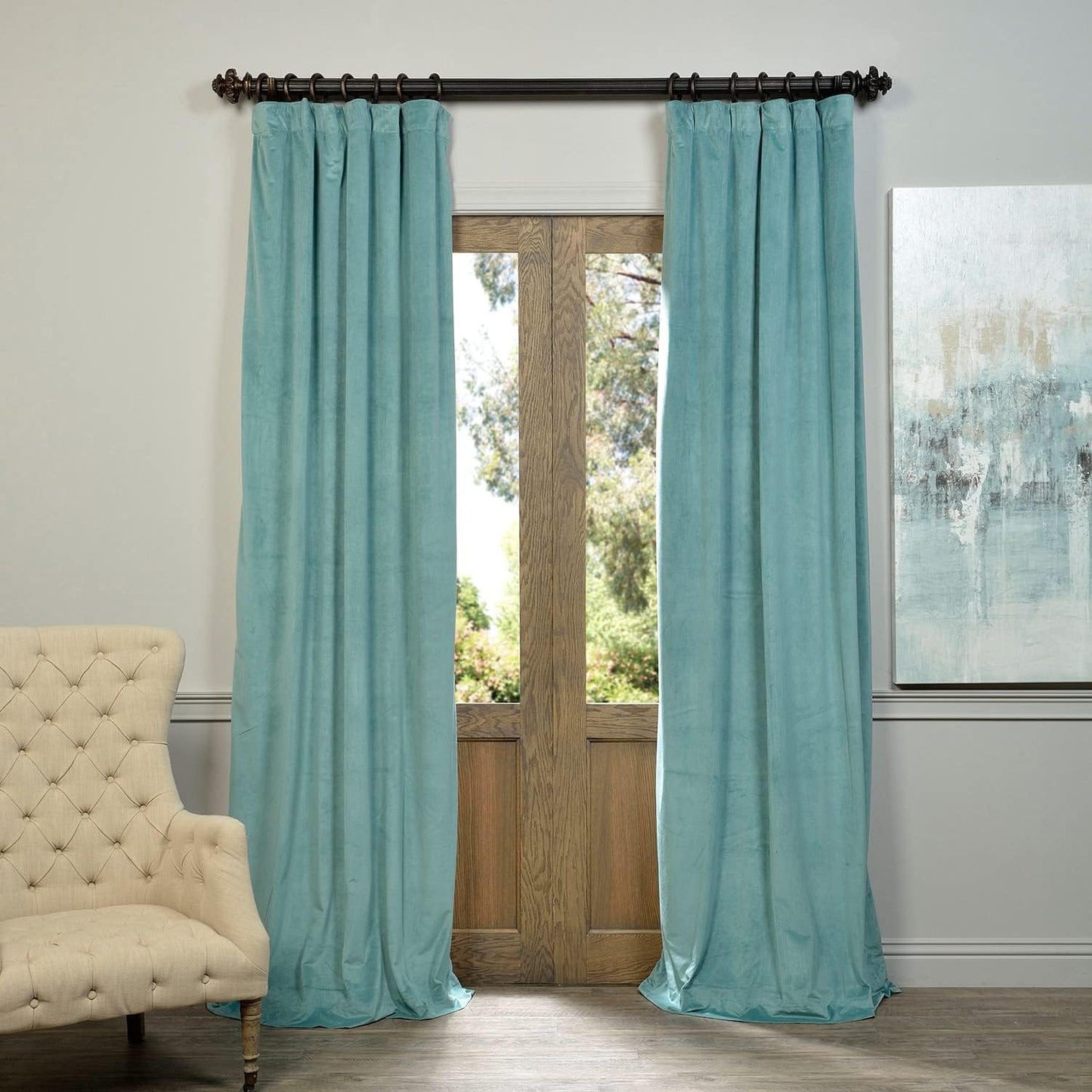 HPD Half Price Drapes Blackout Velvet Curtains for Home Decor