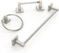 RUACQ 3-Piece Bathroom Hardware Set - Brushed Nickel, Heavy Duty