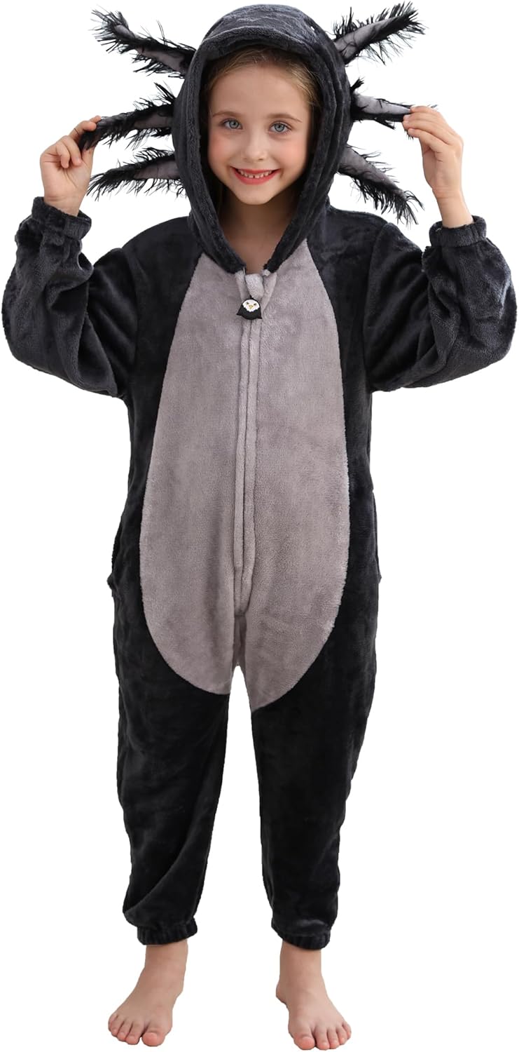 Unisex Children Animal Axolotl Onesie for Halloween Fun