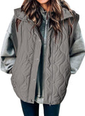 Cropped Puffer Vest Women Lightweight Quilted Stand Collar - Fall 2025