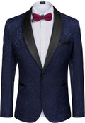 COOFANDY Men's Floral Tuxedo Jacket Slim Fit - Stylish Dinner Blazer