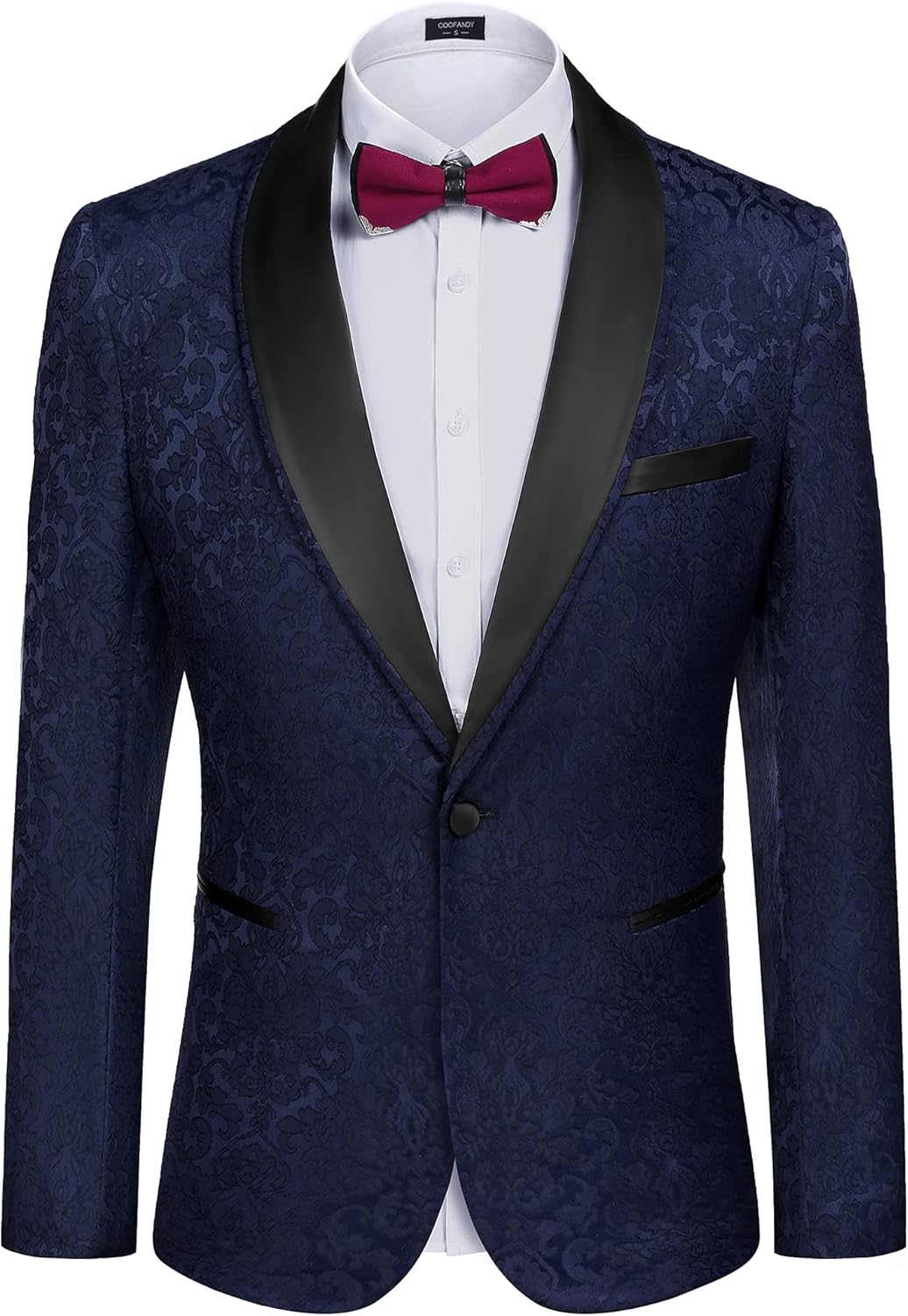 Stylish Floral Tuxedo Suit Jacket for Men - Perfect for Events
