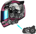 1STORM Motorcycle Full Face Helmet Mechanic - Bluetooth Bundle