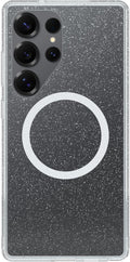 Samsung Galaxy S25 Ultra Clear Magnet Case Stardust Clear Glitter
