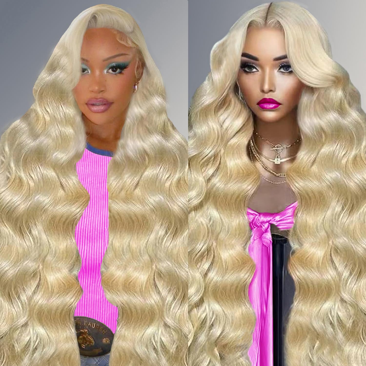 44 Inch 613 13x6 Lace Front Wig Human Hair for Stunning Looks