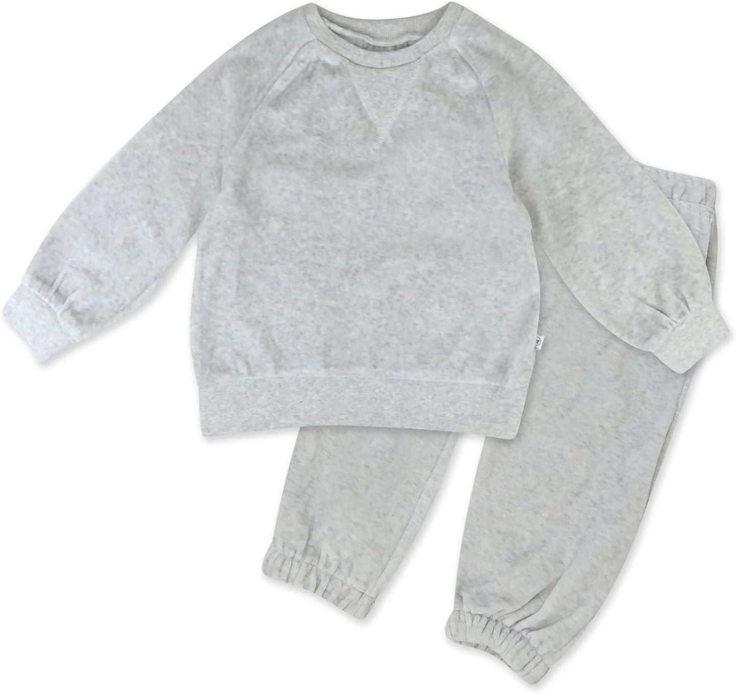 HonestBaby Baby 2-Piece Cozy Velour Organic Cotton Set