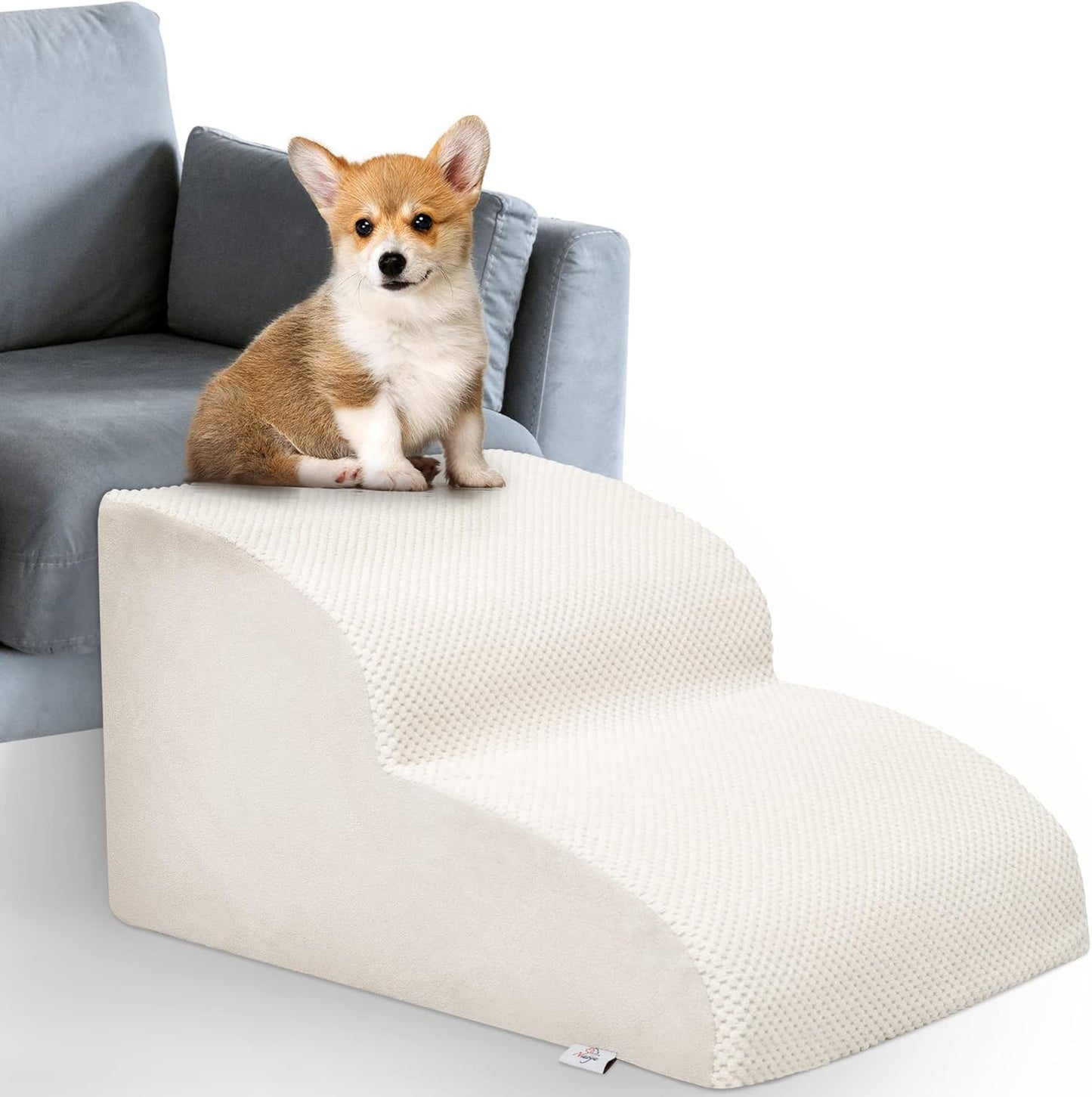 Dog Stairs for Small Dogs - High Density Foam Pet Steps