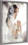16 x 24 Picture Poster Frame Rustic Gray - Large Distressed 16x24
