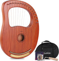 Lyre Harp 16 Strings - Solid Mahogany Lyre Harp for Beginners