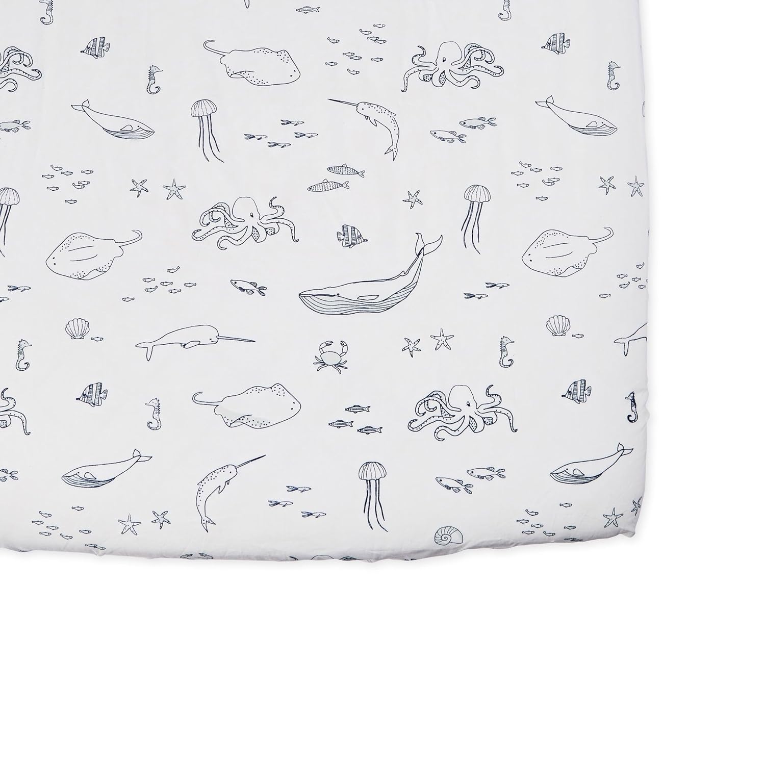 Pehr Crib Sheet Life Aquatic for Soft Sleep and Comfort