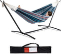 Double Hammock with Stand - Portable 450 lb Capacity Denim