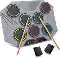 7-Pad Tabletop Drum Kit - Portable Electronic Drum Set