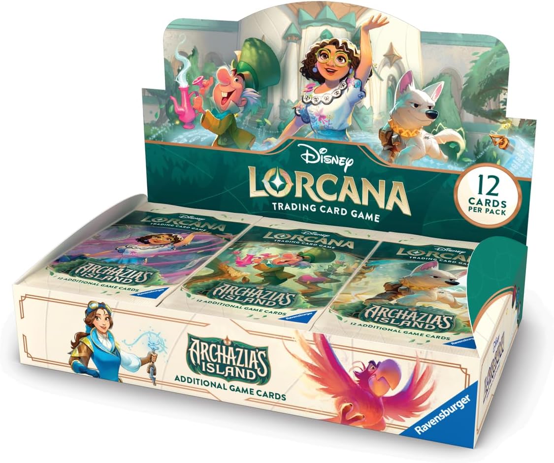 Disney Lorcana TCG Archazia's Island Booster Pack Display Review