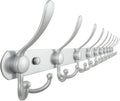 Dseap Coat Rack Wall Mount - 38in 10-Tri-Hooks Heavy Duty Coat Hanger