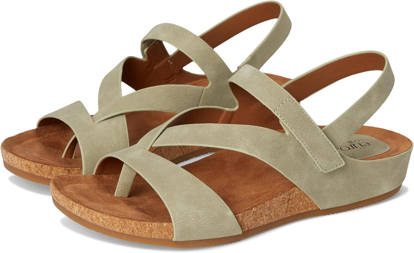 Eurosoft Women's Gianetta Flat Sandal with Adjustable Strap