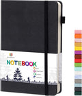 Lined Journal Notebooks with Pen Loop - Durable 5in x 8.25in Hardcover