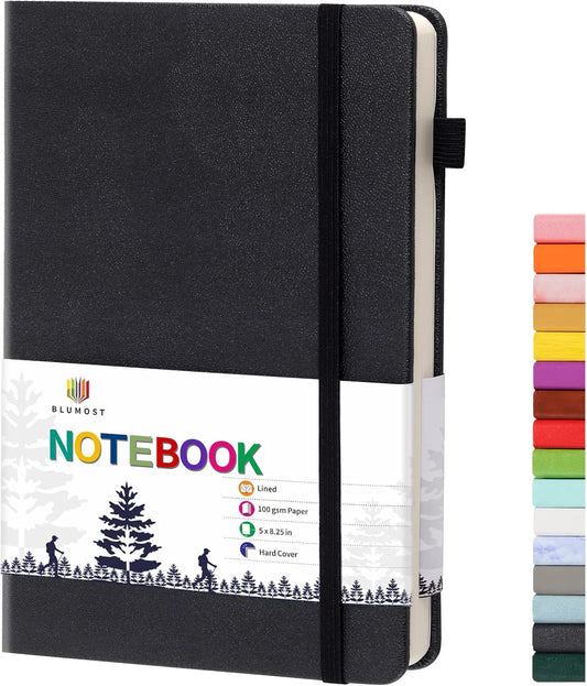 BLUMOST Hardcover Journal: Premium Paper, Pen Loop, Inner Pocket