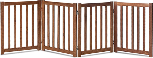 LZRS Solid Hardwood Dog Gate - Indoor Safety Fence