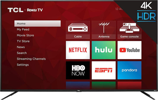 TCL 75S425 75 Inch 4K UHD HDR Smart Roku TV for Home Viewing