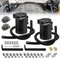 RULLINE 350ml Universal Oil Catch Can - Baffled Reservoir for Engines