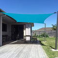 SUNNY GUARD Custom Size 9ftx16ft Turquoise Blue Sun Shade Sail - UV