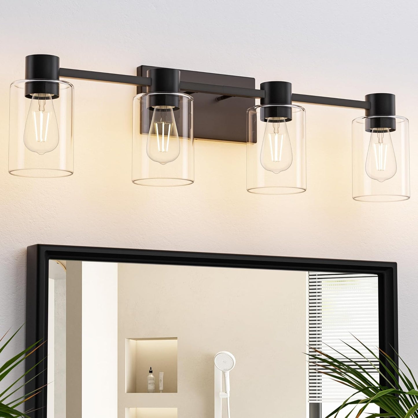 4-Light Modern Vanity Light Fixtures for Stylish Bathrooms