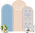 Mexican Arch Backdrop Cover 3 Pcs - Double-Sided Fiesta Photo Decor