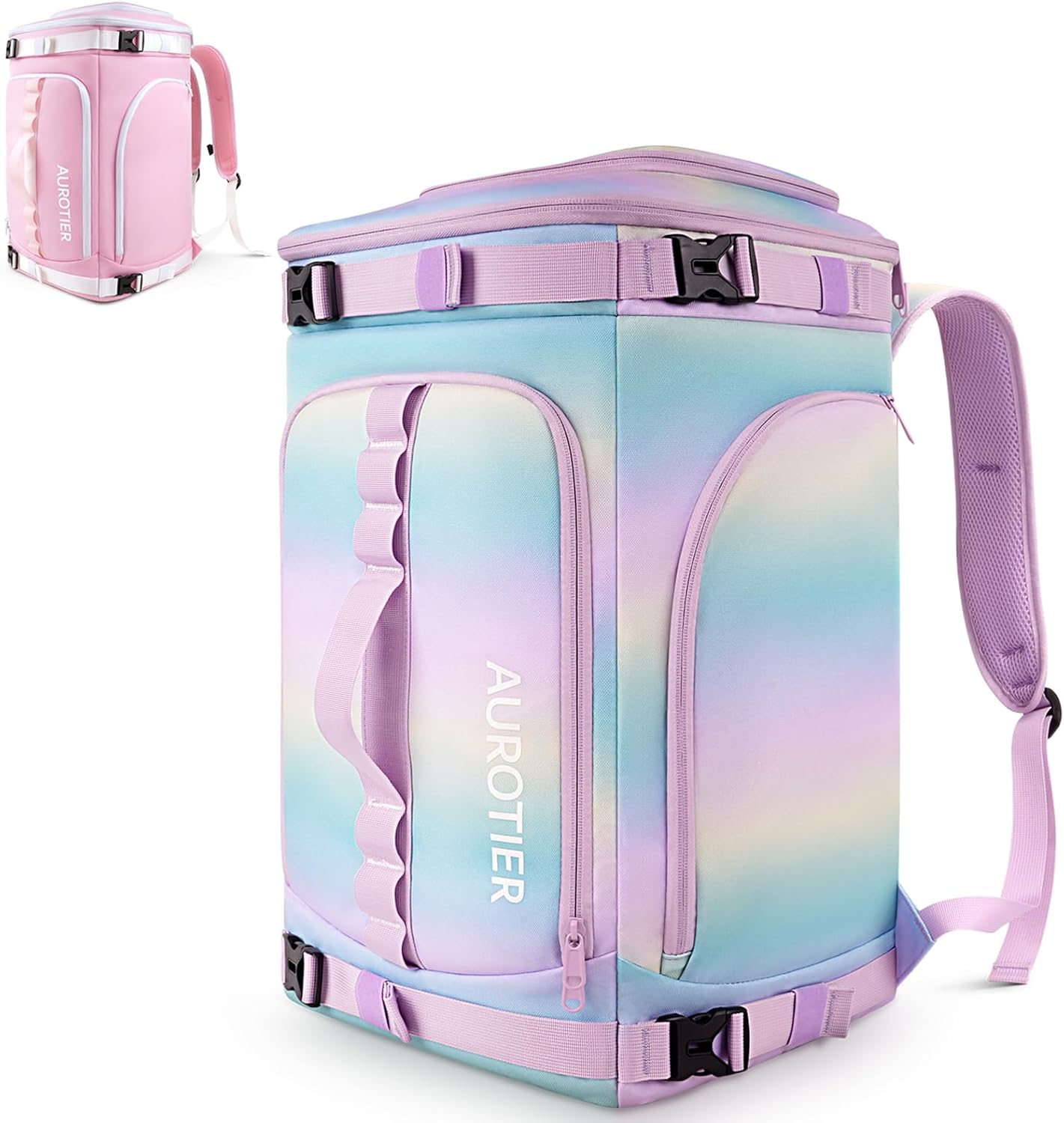 Waterproof 60L Ski Boot Bag Backpack with Helmet Compartment by AUROTIER