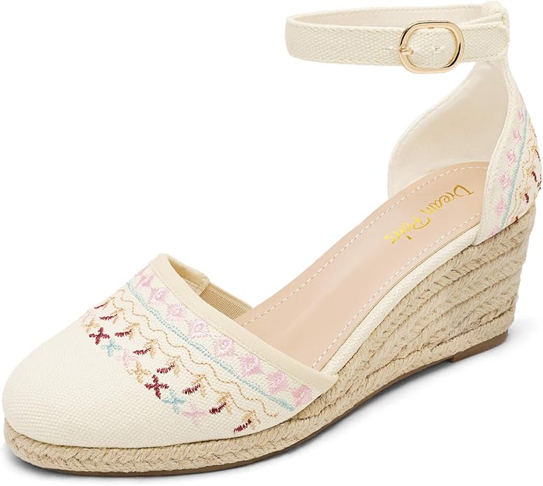 DREAM PAIRS Women's Closed Toe Ankle Strap Wedge Sandals Review