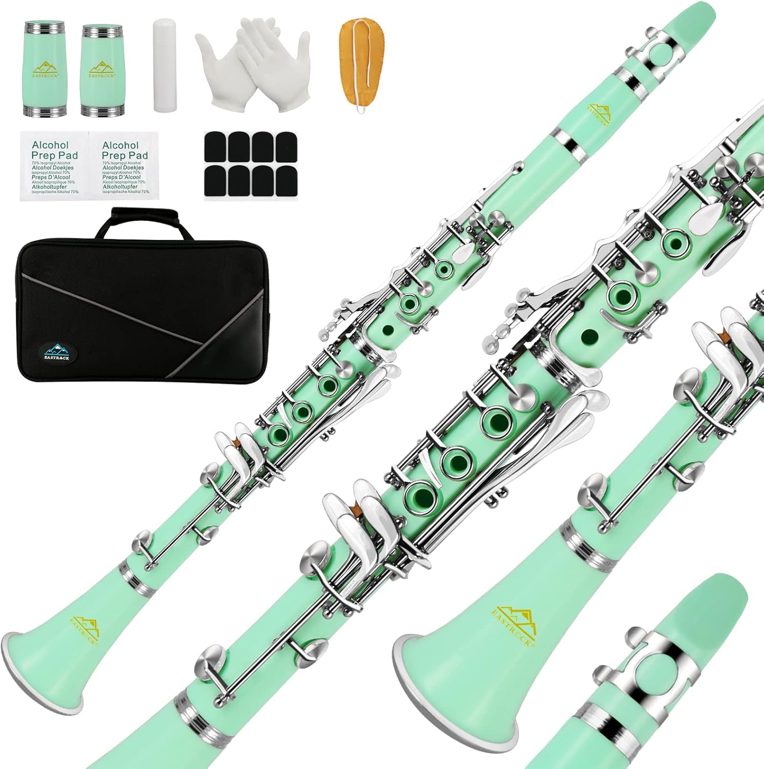 EASTROCK Bb Flat Clarinet for Beginners with Hard Case