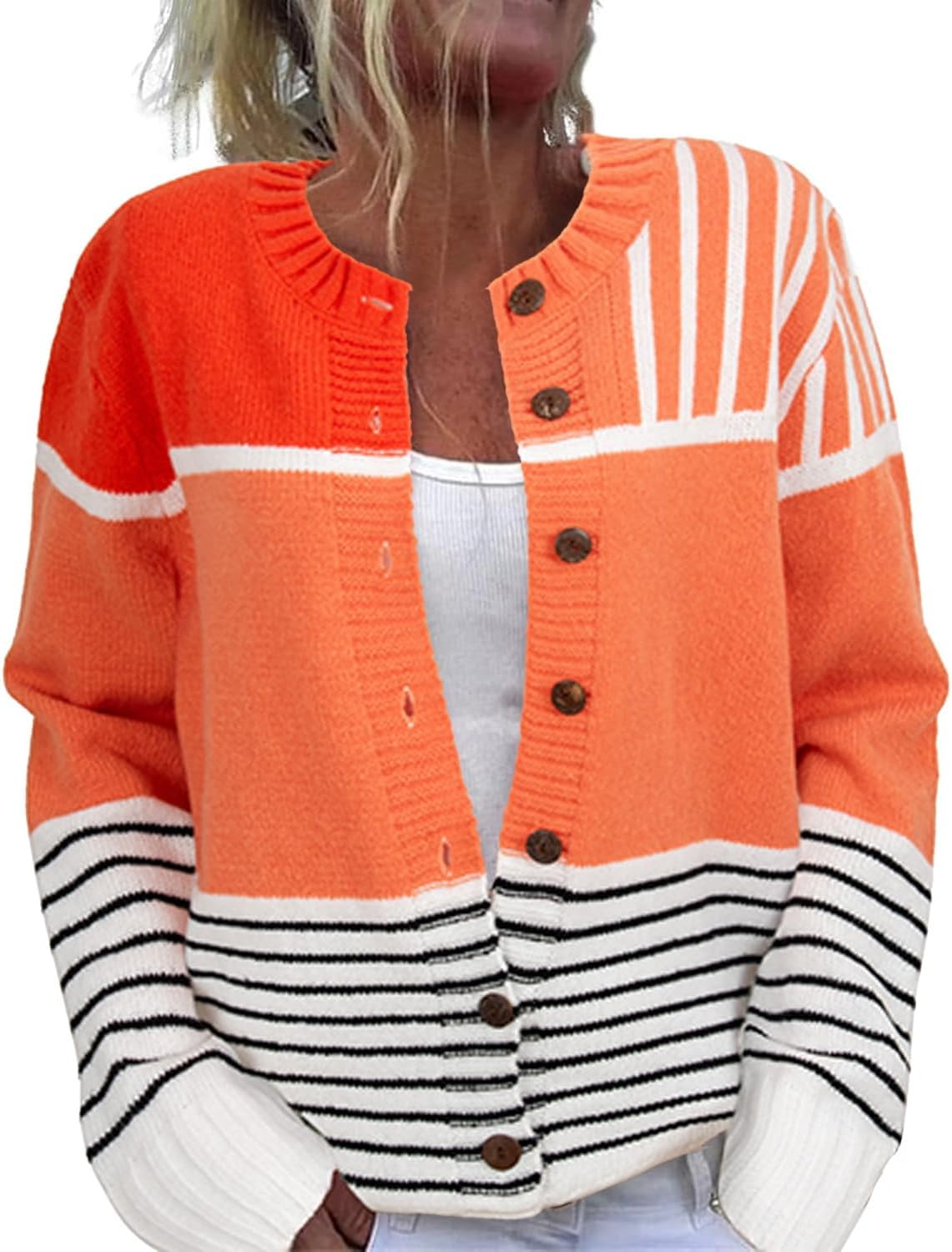 Women's Funny Fall Winter Animal Floral Christmas Tree Cardigan