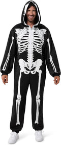 Skeleton Pajama Jumpsuit for Halloween Cosplay and Parties