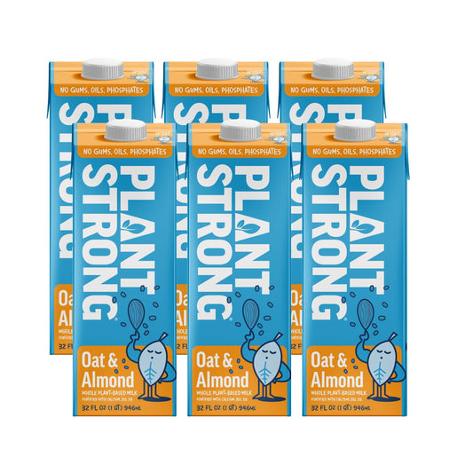 PLANTSTRONG Oat & Almond Milk 32oz - Non-GMO Vegan Delight